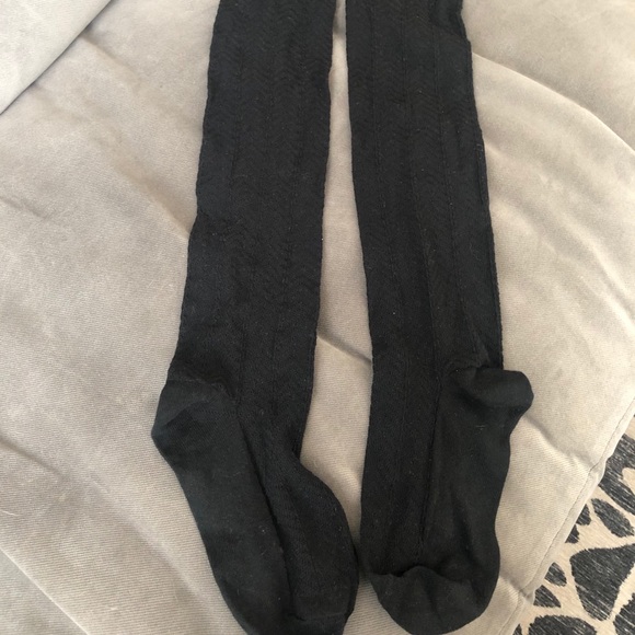 Black Over The Knee Socks - Picture 3 of 3